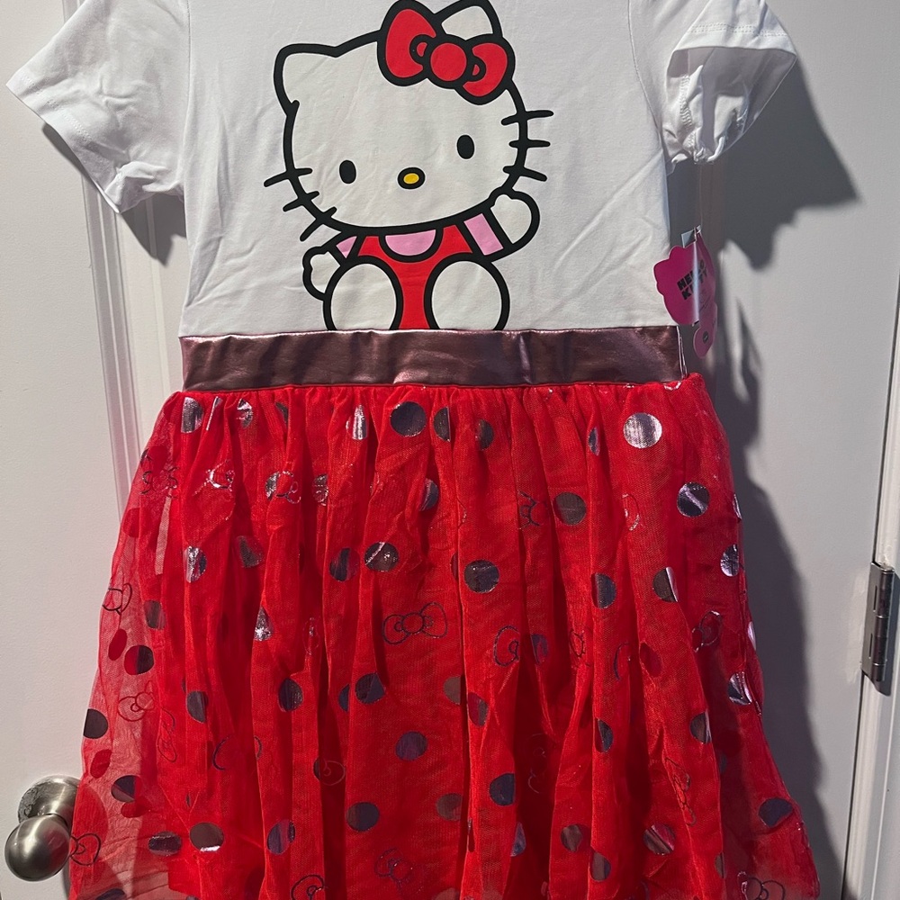 Hello Kitty Red and White Dress